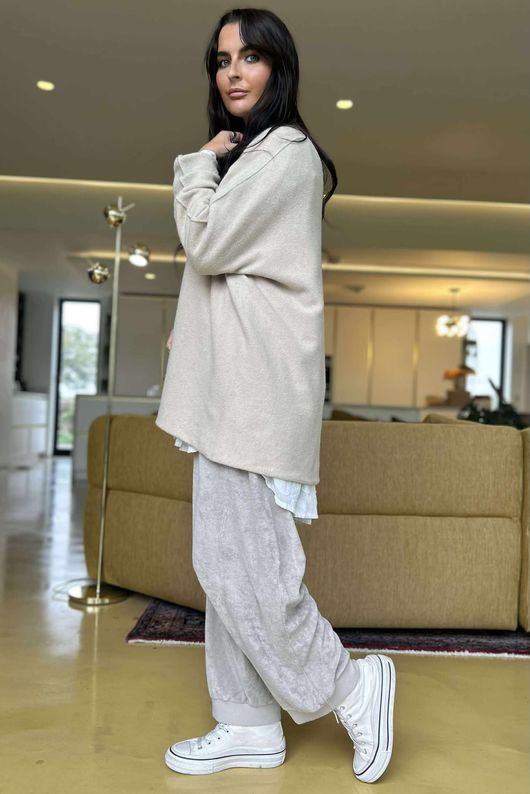 Conrad Oversized Boxy Knit Oatmeal